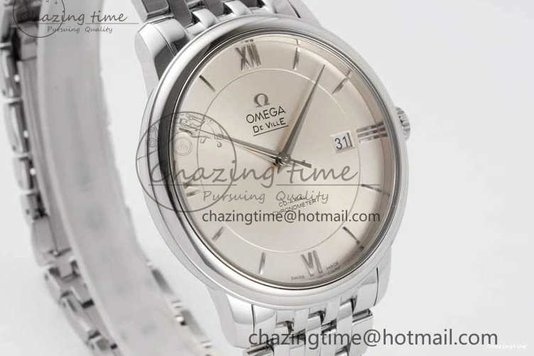 0313 Bright De Ville SS DIWF 1:1 Best Edition Silver Dial SS Markers on SS Bracelet MIYOTA 7848